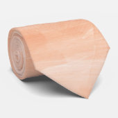 Perzik Waterverf Aangepaste Stropdas (Opgerold)