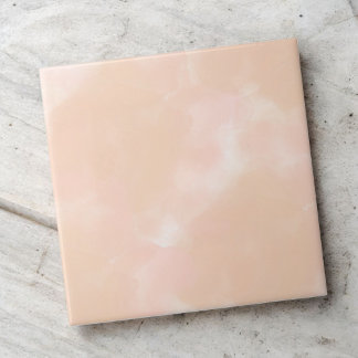 Perzik Waterverf Elegante Abstract Lente & Zomer Tegeltje