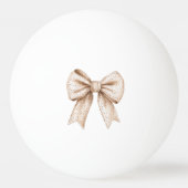 Perzik Witte Strik Pingpongballen (Achterkant)