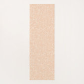 Perzik Yoga Mat met Modern Wit Bloemen Patroon (Achterkant)