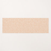 Perzik Yoga Mat met Modern Wit Bloemen Patroon (Voorkant (horizontaal))