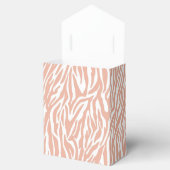 Perzik Zebra Print Bedankdoosjes (Geopend)