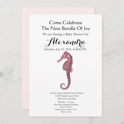 Perzik Zeepaardje Roze Meisje Bloemenkindercadeau