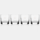 Perzik Zeester Beter op Strand Whisky Glas (Achterkant)