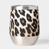 Perzik Zwart Crème Leopard Dier (Achterkant)