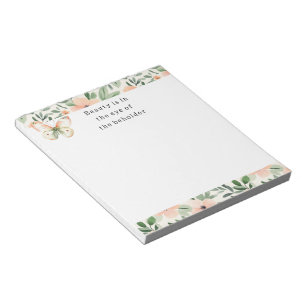 Perzikbloemen Schoonheid Waarnemer Notitieblok