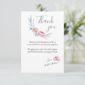 Perzikbloesem | Bloemen Bruiloft Bedankt (Staand voorkant)