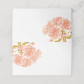 Perzikbloesem bloementent plaatskaarten (Buitenkant ongevouwen)