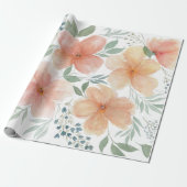 Perzikbloesem cadeaupapier (Uitgerold)