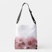 Perzikbloesem. Crossbody Tas (Achterkant)