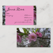 Perzikbloesems - Zakelijk Visitekaartje (Voorkant / Achterkant)