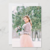 Perzikblush Waterverf Bloemfoto Birthday Kaart (Achterkant)