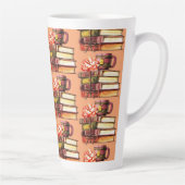 Perzikboeken en -thee latte mok (Rechts)