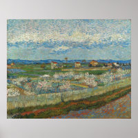 Perzikbomen in Bloei door Van Gogh