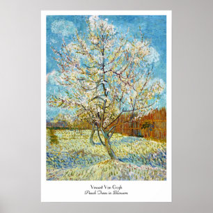 Perzikbomen in Blossom Vincent Van Gogh Poster
