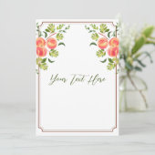 Perzikboom Trouwuitnodiging 5x7" Kaart (Staand voorkant)