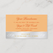 Perzikdemper Kute Roos Flower with Initialen Visitekaartje (Achterkant)