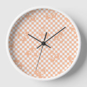 Perzikdons Perenruit Gingham Patroon (Voorkant)