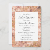 Perzikdruk Roos Glitter Giraffe Kaart (Voorkant)