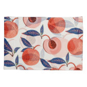 Perziken abrikozen bladeren crème achtergrond kussensloop (Achterkant)