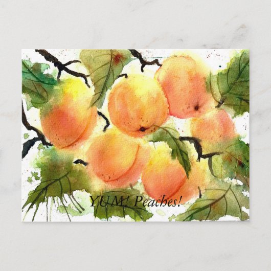 Perziken! Briefkaart (Voorkant)