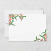 Perziken - Bruiloft RSVP Kaart (Achterkant)