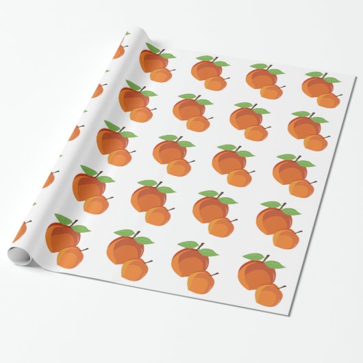 perziken cadeaupapier (Uitgerold)