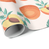 perziken cadeaupapier (Rol Hoek)