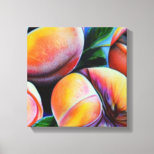 perziken canvas afdruk (Voorkant)