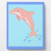 Perziken de roze dolfijn fotoplaat (Voorkant)