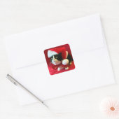 Perziken de Tuxedo Cat Kerst stickers (Envelop)