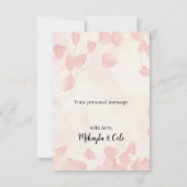 Perziken en Crème Dankkaarten Bedankkaart (Achterkant)