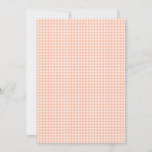 Perziken en Crème platte uitnodigingskaart Kaart (Achterkant)