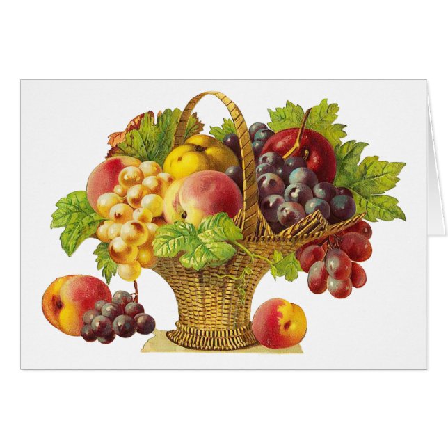 Perziken en fruit -  kunst (Voorkant Horizontaal)