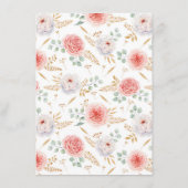 Perziken en gouden bladeren Vrijgezellenfeest Bing Informatiekaartje (Achterkant)