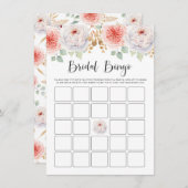 Perziken en gouden bladeren Vrijgezellenfeest Bing Informatiekaartje (Voorkant / Achterkant)