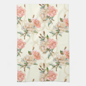 Perziken en keukenafval van Cream Kitchen Theedoek (Verticaal)