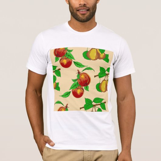 Perziken en peren, Mannen T-shirt (Voorkant)