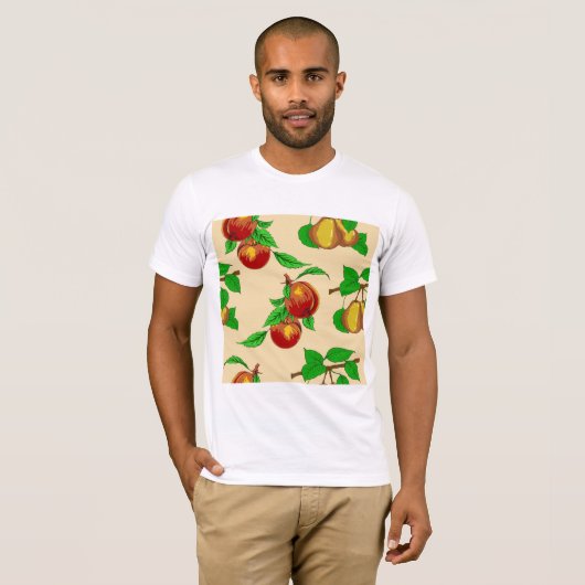 Perziken en peren, Mannen T-shirt (Voorkant volledig)