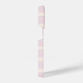 Perziken en room, vijf strepen iPhone hoesje (Rechterkant)