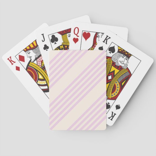 Perziken en room, vijf strepen pokerkaarten (Achterkant)