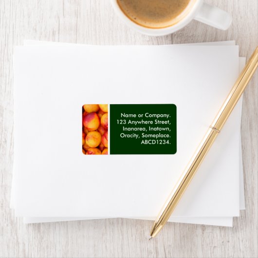 perziken etiket (Insitu)