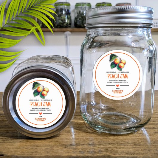 Perziken inblikpot Label