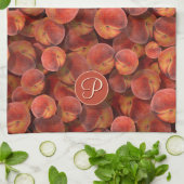 Perziken keukenhanddoek (Gevouwen)