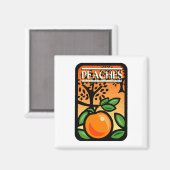 perziken magneet (Voorkant / Achterkant)