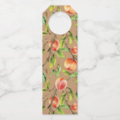 Perziken op de boom flessenhanger (Voorkant)