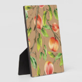 Perziken op de boom fotoplaat (Zijkant)