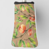Perziken op de boom golfheadcover (Draai 90)