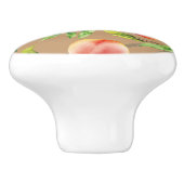 Perziken op de boom keramische knop (Zijkant)