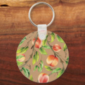 Perziken op de boom sleutelhanger (Voorkant)